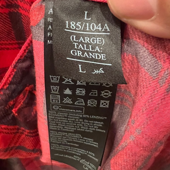 All Saints Men’s Red Rose Relaxed Fit - Picture 4 of 5